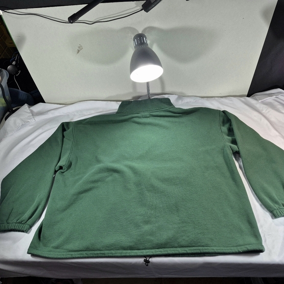Levi’s Relaxed Fit 1/4 Zip Pouch Sweatshirt Collard Green XXL Unisex Gorpcore - Picture 11 of 11